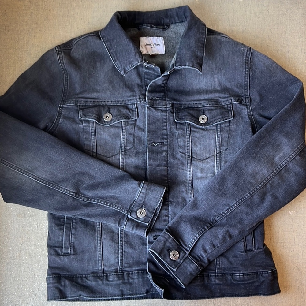 Faded black Jean jacket. Size M. Worn once.